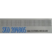 KIT DE LEDS ORIGINAL PARA TV HISENSE 6 PIEZAS / NUMERO DE PARTE JL.D750B1330-003AS-M / JL.D750B1330-003AS-M_V01 / HD750H1U71-T0L8K1/2023032401 / 1404041500 / PANEL HD750H1U71-T0L4K1\ROH / DISPLAY HV750QUB-F92 / MODELO 75R6E5