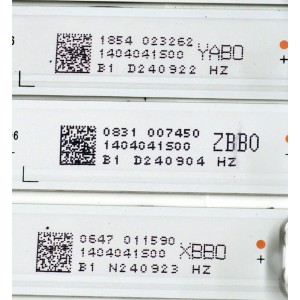 KIT DE LEDS ORIGINAL PARA TV HISENSE 6 PIEZAS / NUMERO DE PARTE JL.D750B1330-003AS-M / JL.D750B1330-003AS-M_V01 / HD750H1U71-T0L8K1/2023032401 / 1404041500 / PANEL HD750H1U71-T0L4K1\ROH / DISPLAY HV750QUB-F92 / MODELO 75R6E5