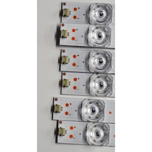 KIT DE LEDS ORIGINAL PARA TV HISENSE 6 PIEZAS / NUMERO DE PARTE JL.D750B1330-003AS-M / JL.D750B1330-003AS-M_V01 / HD750H1U71-T0L8K1/2023032401 / 1404041500 / PANEL HD750H1U71-T0L4K1\ROH / DISPLAY HV750QUB-F92 / MODELO 75R6E5