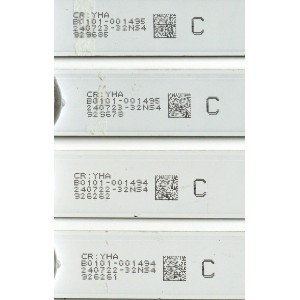 KIT DE LEDS ORIGINAL PARA TV TCL 16 PIEZAS / NUMERO DE PARTE 40-75Z9HA-DLB1AG / 40-75Z9HB-DLB1AG / CR:YHA / B0101-001494 / B0101-001495 / 240722-32NS4 / 240723-32NS4 / PANEL LVU750NDJL / DISPLAY ST7461D03-2 VER.2.3 / MODELO 75Q691G