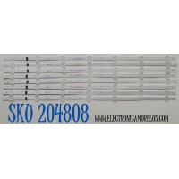 KIT DE LEDS ORIGINAL PARA TV LG 8 PIEZAS / NUMERO DE PARTE EAV65062401 / SSC_Y23_SLIM_TRIDENT_65UR80 75_CSOT_S / SSC_Y23_SLIM_TRIDENT_65UR80 75_CSOT_(0.6PI)_CASE1_REV00_221010 / PANEL NC650TQG-VCKHA / DISPLAY ST6451D06-2 VER.2.1 / MODELO 65UR8000AUA