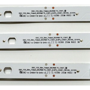 KIT DE LEDS ORIGINAL PARA TV LG 8 PIEZAS / NUMERO DE PARTE EAV65062401 / SSC_Y23_SLIM_TRIDENT_65UR80 75_CSOT_S / SSC_Y23_SLIM_TRIDENT_65UR80 75_CSOT_(0.6PI)_CASE1_REV00_221010 / PANEL NC650TQG-VCKHA / DISPLAY ST6451D06-2 VER.2.1 / MODELO 65UR8000AUA