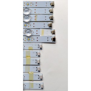 KIT DE LEDS ORIGINAL PARA TV VIZIO 12 PIEZAS / NUMERO DE PARTE LB7502U / LB7502U V0_01 / LB7502U V1_01 / LV75D / LR022 / LL022 / M1MG97 / DISPLAY JR745R3HA2Y / MODELO V755M-K03 / V755M-K03 LFTVN2LY