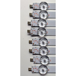 KIT DE LEDS ORIGINAL PARA TV VIZIO 8 PIEZAS / NUMERO DE PARTE 30365007055DS / LED65D07-ZC65AG-12DSEZF / 240909AF02 / 65000M97SH / 7S1P / DISPLAY JR645R3HA3L / MODELO V4K65M-0810 / V4K65M-0810 LMC1VHA