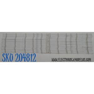 KIT DE LEDS ORIGINAL PARA TV TCL 16 PIEZAS / NUMERO DE PARTE TCL98LB05 / TCL98LB05_3030F2.4D_V1.2_20240113 / N0101-000359 / A0001/FD2 / 240702 / ZMAS/TG / PANEL LVU980NDJL / DISPLAY ST9751D01-4 VER.2.2 / MODELO 98Q672G