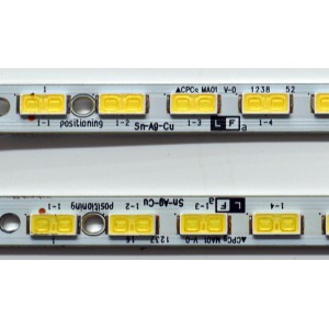KIT DE LEDS ORIGINAL PARA TV PHILIPS 12 PIEZAS / NUMERO DE PARTE 303HX750011D / HFSX75D07-ZC66AG-04D / 70401-01307 / 2150001157 / 220117DC03 / HX750M11 / PANEL BOEI750WQ1-F91 / DISPLAY HV750QUB-F91 / MODELO 75PUL7552/F7