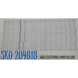 KIT DE LEDS ORIGINAL PARA TV LG 24 PIEZAS / NUMERO DE PARTE 98HR330M16A8 V1 / 98HR330M16B8 V1 / 98D8100S / 98D8100S 16 / 12 A-D09 / HR/17/240817 / 015X6/LJ2RC2R2D / 4L-ZX098T / PANEL LVU980C0DAN / DISPLAY ST9751D01-4 VER.2.2 / MODELO 98UT9000PUA.CUSCKH