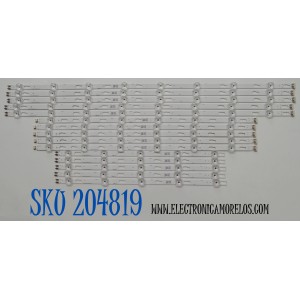 KIT DE LEDS ORIGINAL PARA TV SAMSUNG 15 PIEZAS / NUMERO DE PARTE BN96-58297 / BN96-58298 / BN96-58299 / JL.D850J1330-408AR-M_V09 7.0 / JL.D850J1330-408AL-M_V09 7.0 / 58297 /58298 / 58299 / PANEL CY-BD085HGCV2H / DISPLAY PT850GT01-1 / MODELO UN85DU7200BXZA