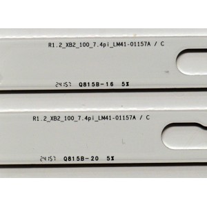 KIT DE LEDS ORIGINAL PARA TV SAMSUNG 12 PIEZAS / NUMERO DE PARTE BN96-58296A / BN96-58295A / BN96-58294A / L1_DU7K_G5_CFM_M7(1) / LM41-011574 / LM41-01156A / LM41-01155A / PANEL CY-BD075HGHV2H / DISPLAY ST7461D03-4 V2.1 / MODELO UN75DU7200BXZA