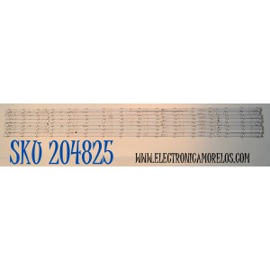 KIT DE LEDS ORIGINAL PARA TV HISENSE 8 PIEZAS / NUMERO DE PARTE LB5800N / HD580Y3U92-L8 / 2022041301 / LB5800N / HBH-L2 / 1281078 / HE58 C8V / ELUG / PANEL HD580Y3U92-L8 / DISPLAY CV580U1-T01 REV:02 / MODELO 58U6HF