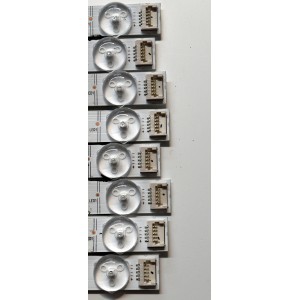 KIT DE LEDS ORIGINAL PARA TV HISENSE 8 PIEZAS / NUMERO DE PARTE LB5800N / HD580Y3U92-L8 / 2022041301 / LB5800N / HBH-L2 / 1281078 / HE58 C8V / ELUG / PANEL HD580Y3U92-L8 / DISPLAY CV580U1-T01 REV:02 / MODELO 58U6HF
