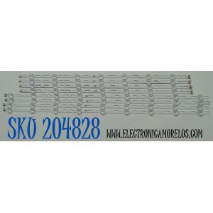 KIT DE LEDS ORIGINAL PARA TV SAMSUNG 8 PIEZAS / NUMERO DE PARTE BN96-58293A / BN96-58292A / V4D7-700SMA-R0 / V4D7-700SMB-R0 / 58293A / 58292A / DISPLAY JE695R3HE1K / BN96-54406A / MODELO UN70DU7000