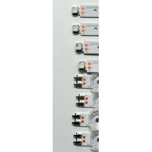 KIT DE LEDS ORIGINAL PARA TV SAMSUNG 8 PIEZAS / NUMERO DE PARTE BN96-58293A / BN96-58292A / V4D7-700SMA-R0 / V4D7-700SMB-R0 / 58293A / 58292A / DISPLAY JE695R3HE1K / BN96-54406A / MODELO UN70DU7000