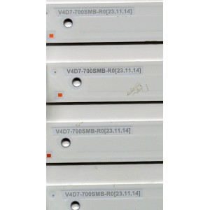 KIT DE LEDS ORIGINAL PARA TV SAMSUNG 8 PIEZAS / NUMERO DE PARTE BN96-58293A / BN96-58292A / V4D7-700SMA-R0 / V4D7-700SMB-R0 / 58293A / 58292A / DISPLAY JE695R3HE1K / BN96-54406A / MODELO UN70DU7000
