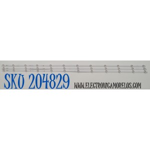 KIT DE LEDS ORIGINAL PARA TV PHILIPS 3 PIEZAS / NUMERO DE PARTE 55HR332M12AG V2 / 55HR332M12AG / 55N1 12X3 OM-C01 / HR/05/240406 / 007VP/LM2RA2R2C / 230101023440 / PANEL HK550WLEDM-JH4WH / DISPLAY PT550GT05-1 VER.2.0 / MODELO 55PUL6643/F7