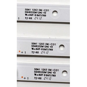 KIT DE LEDS ORIGINAL PARA TV PHILIPS 3 PIEZAS / NUMERO DE PARTE 55HR332M12AG V2 / 55HR332M12AG / 55N1 12X3 OM-C01 / HR/05/240406 / 007VP/LM2RA2R2C / 230101023440 / PANEL HK550WLEDM-JH4WH / DISPLAY PT550GT05-1 VER.2.0 / MODELO 55PUL6643/F7
