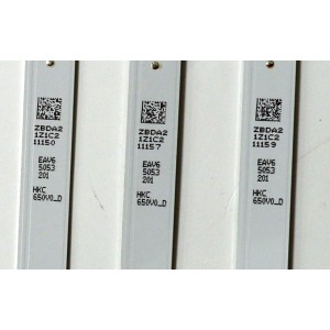 KIT DE LEDS ORIGINAL PARA TV LG 8 PIEZAS / NUMERO DE PARTE EAV65053201 / SSC_Y22_SLIM TRIDENT_65UQ80_HKC_S / SSC_Y22_SLIM TRIDENT_65UQ80_HKC_0.6PI_REV00_220823 / HKC650V0_D / PANEL NC650TQG-VHKH5 / DISPLAY PT650GT01-4 VER.1.0 / MODELO 65UQ7070ZUE.BUSULKR