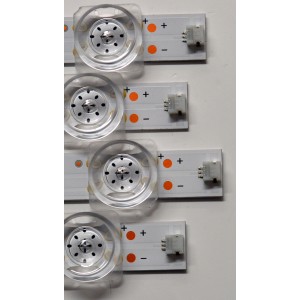 KIT DE LEDS ORIGINAL PARA TV SCEPTRE 4 PIEZAS / NUMERO DE PARTE F55JL7SMC3030041008J / CRH-F55JL7SMC3030041008J-REV1.3 / BOE 70401-01427 / SSC SVB550FD1 / 234734 / 162L0832D2105170011D00 / PANEL BOEA550WU1 / DISPLAY LC546PU4L 01 / MODELO U557CV-UMRB