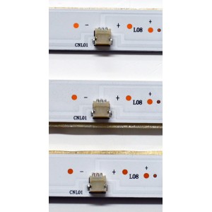 KIT DE LEDS ORIGINAL PARA TV VIZIO 3 PIEZAS / NUMERO DE PARTE JL.D500A1330-202AS-M / JL.D500A1330-202AS-M_V01 / 2406240129 / F8H3C000057EAXLB00HGJY / PANEL V500DJ7-E03 REV.CQ / V500DJ7-203 / MODELO VQD50S-0809 / VQD50S-0809 LIAIW2AA