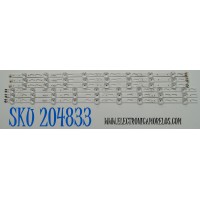 KIT DE LEDS ORIGINAL PARA TV SAMSUNG 6 PIEZAS / NUMERO DE PARTE BN96-58288A / BN96-58290A / LM41-01149A / LM41-01150A / L1_DU7K_F0_CFM_L8(1) / L1_DU7K_F0_CFM_R9(1) / R1.1_XAK_100_7PI / PANEL CY-BD060HGSV1H / DISPLAY JE601R3HD3K /MODELO UN60DU6900FXZA UA01