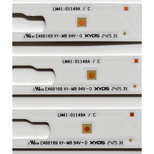 KIT DE LEDS ORIGINAL PARA TV SAMSUNG 6 PIEZAS / NUMERO DE PARTE BN96-58288A / BN96-58290A / LM41-01149A / LM41-01150A / L1_DU7K_F0_CFM_L8(1) / L1_DU7K_F0_CFM_R9(1) / R1.1_XAK_100_7PI / PANEL CY-BD060HGSV1H / DISPLAY JE601R3HD3K /MODELO UN60DU6900FXZA UA01