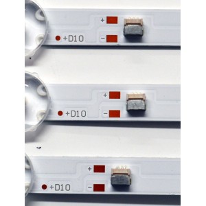 KIT DE LEDS ORIGINAL PARA TV VIZIO 3 PIEZAS / NUMERO DE PARTE GJVIZIO433X14VS33 / GJVIZI0433X14VS33 / LB-GM3030-GJVIZIO433X14VS33-S / LB-GM3030-GJVIZI0433X14VS33-S / 210BZ14D0B334BHC0X / PANEL TPT430WR-QVN03.U / DISPLAY T430QVN03.T / MODELO VQD43M-0801