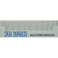 KIT DE LEDS ORIGINAL PARA TV SAMSUNG 6 PIEZAS / NUMERO DE PARTE BN96-58291A / BN96-68289A / V4D7-650SMA-R0 / V4D7-650SMB-R0 / 58291A / 68289A / PANEL CY-BD065HGSV4H / DISPLAY JR645R3HD1K / MODELO UN65DU6900FXZA / UN65DU6900FXZA UF06