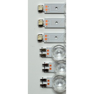 KIT DE LEDS ORIGINAL PARA TV SAMSUNG 6 PIEZAS / NUMERO DE PARTE BN96-58291A / BN96-68289A / V4D7-650SMA-R0 / V4D7-650SMB-R0 / 58291A / 68289A / PANEL CY-BD065HGSV4H / DISPLAY JR645R3HD1K / MODELO UN65DU6900FXZA / UN65DU6900FXZA UF06