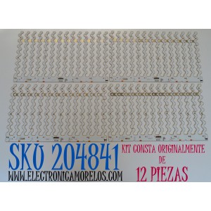 KIT DE LEDS ORIGINAL PARA TV SAMSUNG 12 PIEZAS / NUMERO DE PARTE BN97-21074A / BN41-03208B / BN41-03208 / 2E17864A0 / 21074A / 21074A XU / NBD230 A-8 / MODELO 85QN80D