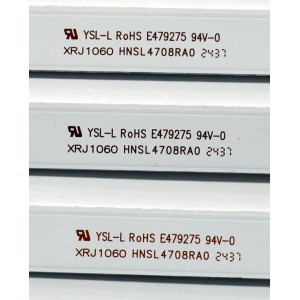 KIT DE LEDS ORIGINAL PARA TV JVC / 12 PIEZAS / NUMERO DE PARTE 4708-K75DJ1-A1113N01 / K750WDJ1 A1 / XRJ1060 / HNSL4708RA0 / 111206-75J11084 / K750WDJ1 / 249464 / JF-240918-3195E532 / PANEL K750WDJ1 / DISPLAY HV750QUB-F91 / MODELO SI75URF / ONR75J1U-MX