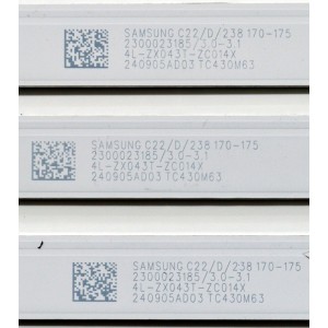 KIT DE LEDS ORIGINAL PARA TV PHILIPS 3 PIEZAS / NUMERO DE PARTE 303TC430057D / TCL43D09-ZC42AG-03D / 2300023185 / 3.0-3.1 / 4L-ZX043T-ZC014X / 240905AD03 / TC430M63 / PANEL LVU430CSDX E0358 / DISPLAY V430DJ2-Q01 / MODELO 43PUL7652/F7