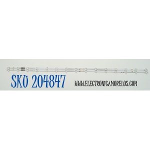 KIT DE LEDS ORIGINAL PARA TV PHILIPS 2 PIEZAS / NUMERO DE PARTE 303TC550083D / TCL55D15-ZC42AG-05D / 4L-ZX055T-ZC031C / 240824AB09 / TC550MA8 / PANEL LVU550CSDX E1138 / DISPLAY ST5461D12-8 VER.2.2 / MODELO 55PUL7552/F7 / 55PUL7552/F7 E