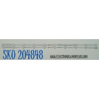 KIT DE LEDS ORIGINAL PARA TV VIZIO 2 PIEZAS / NUMERO DE PARTE 303HX430051CD / HFSX43D10-ZC42AG-09CD / B005P00108211A / 2300023151 / 70401-01850 / 240809AB04 / GC430M70 / PANEL BOEI430WU1 / DISPLAY HV430FHB-F91 / MODELO VFD43M-0804 / VFD43M-0804 LBVFU6JA