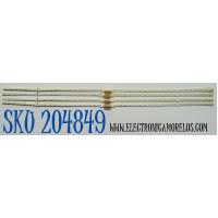 KIT DE LEDS ORIGINAL PARA TV SAMSUNG 4 PIEZAS / NUMERO DE PARTE LM41-01046A / L1_AU8/9K / G5_DFM_S42(2) / R1.1_V1B_100 / LM41-01046A/C / PANEL CY-SA075HGHV1H / DISPLAY ST7461D01-7 VER.2.1 / BN96-54531A / BN9654531A / MODELO UN75AU8000BXZA CA05