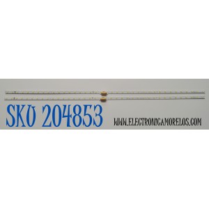 KIT DE LEDS ORIGINAL PARA TV SAMSUNG 2 PIEZAS / NUMERO DE PARTE BN96-45953B / LM41-00630A / 45953B / L1_NU7.1/7.3 / D9_CDM_S19(2) / R1.2_S1C_100 / PANEL CY-CN049HGLV2H / DISPLAY LSF490FN06-L02 / BN96-39044D / MODELO UN49NU6300FXZA / UN49NU6300FXZA FA01