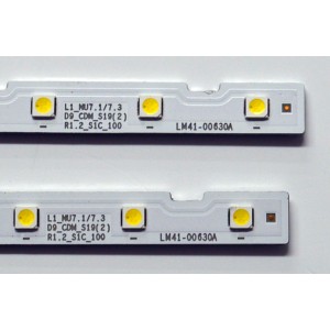KIT DE LEDS ORIGINAL PARA TV SAMSUNG 2 PIEZAS / NUMERO DE PARTE BN96-45953B / LM41-00630A / 45953B / L1_NU7.1/7.3 / D9_CDM_S19(2) / R1.2_S1C_100 / PANEL CY-CN049HGLV2H / DISPLAY LSF490FN06-L02 / BN96-39044D / MODELO UN49NU6300FXZA / UN49NU6300FXZA FA01