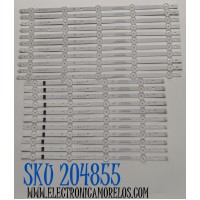 KIT DE LEDS ORIGINAL PARA TV LG 22 PIEZAS / NUMERO DE PARTE EAV65088101 / EAV65088201 / SSC_Y23 SLIM TRIDENT_86UR90_LGD_A_S / SSC_Y23 SLIM TRIDENT_86UR90_LGD_B_0.6PI_REV00_220714 / PANEL NC860TQE-AAMH1 / DISPLAY LC860DQQ / MODELO 86UT7550AUA.BUSYLKR