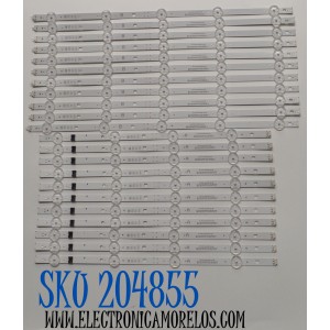 KIT DE LEDS ORIGINAL PARA TV LG 22 PIEZAS / NUMERO DE PARTE EAV65088101 / EAV65088201 / SSC_Y23 SLIM TRIDENT_86UR90_LGD_A_S / SSC_Y23 SLIM TRIDENT_86UR90_LGD_B_0.6PI_REV00_220714 / PANEL NC860TQE-AAMH1 / DISPLAY LC860DQQ / MODELO 86UT7550AUA.BUSYLKR