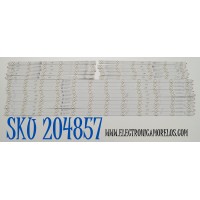 KIT DE LEDS ORIGINAL PARA TV VIZIO 20 PIEZAS / NUMERO DE PARTE GJVIZIOM65Q710X18 / LB-GM3030-GJVIZIOM65Q710X18-R-1-S / LB-GM3030-GJVIZIOM65Q710X18-L-1-S / GJVIZI0M65Q710X18 / PANEL TPT650WR-R3HA.P / DISPLAY JR645R3HA3L / MODELO M65Q7-J01 LTYRH2LX