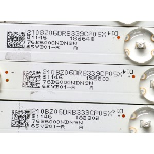 KIT DE LEDS ORIGINAL PARA TV VIZIO 20 PIEZAS / NUMERO DE PARTE GJVIZIOM65Q710X18 / LB-GM3030-GJVIZIOM65Q710X18-R-1-S / LB-GM3030-GJVIZIOM65Q710X18-L-1-S / GJVIZI0M65Q710X18 / PANEL TPT650WR-R3HA.P / DISPLAY JR645R3HA3L / MODELO M65Q7-J01 LTYRH2LX