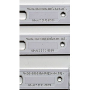 KIT DE LEDS ORIGINAL PARA TV SAMSUNG 6 PIEZAS / NUMERO DE PARTE BN96-58291A / BN96-58289A / VAD7-65S0SMA-R0 / VAD7-65S0SMB-R0 / 58291A / 58289A / PANEL CY-BD065HGHV2H / DISPLAY ST6451D06-1 V2.1 / MODELO UN65DU7200DXZA / UN65DU7200DXZA CC03
