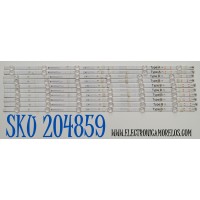 KIT DE LEDS ORIGINAL PARA TV HISENSE 10 PIEZAS / NUMERO DE PARTE 303KG650002 / 303KG65001 / KG65D6B-ZCAG-01 / KG65D6A-ZCAG-01 / K650WDF A4 / 4708-K65WDF-A4113N31 / 4708-K65WDF-A4113N21 / PANEL K650WDF / DISPLAY LC650EQQ (SM)(A3) / MODELO 65R6E4