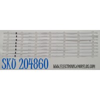 KIT DE LEDS ORIGINAL PARA TV LG 8 PIEZAS / NUMERO DE PARTE EAV65056001 / SSC_Y24_SLIM_TRIDENT_65UT80_LGD_S / SSC_Y24_SLIM_TRIDENT_65UT80_LGD_(0.6PI)_REV00 / LGD 650Z5_D / PANEL NC650TQG-AAKHA / DISPLAY LC650EQC (SP) (A1) / MODELO 65UT7550AUA.BUSYLKR