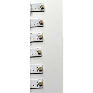 KIT DE LEDS ORIGINAL PARA TV VIZIO 6 PIEZAS / NUMERO DE PARTE 303HX650072CD / HFSX65D06-ZC42AG-19CD / B005P00107588A / 2300022684 / 70401-01866 / 240407AB04 / GC650M31 / PANEL BOEI650WQ1 / DISPLAY HV650QUB-F72 REV.1.0 / MODELO V4K65C-0804 LBSFU7LA