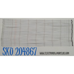KIT DE LEDS ORIGINAL PARA TV SONY 20 PIEZAS / NUMERO DE PARTE SN85D2373 / SN85D2373 30X9(F) / PANEL YDCM085DCU11 / DISPLAY T850QVN03.K / MODELO XR-85X90CK / XR85X90CK