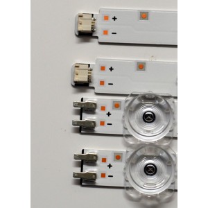 IT DE LEDS ORIGINAL PARA TV SAMSUNG 4 PIEZAS / NUMERO DE PARTE BN96-58286A / BN96-58287A / DU7K_SVC550FK7_L / DU7K_SVC550FK7_R / TYPE_REV1.0_231102 / 58286A / 58287A / PANEL CY-BD055HGXV2H / DISPLAY LC550EQC (SP)(A3) / MODELO UN55DU7200BXZA WB01
