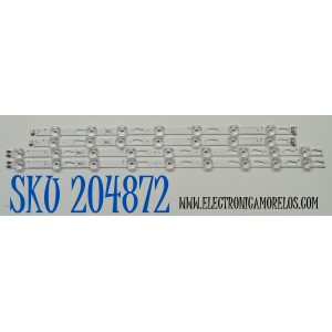 KIT DE LEDS ORIGINAL PARA TV SAMSUNG 4 PIEZAS / NUMERO DE PARTE BN96-58284A / BN96-58285A / DU7K_SVC500AN9-R / DU7K_SVC500AN9-L / TYPE_REV1.0_231102 / 58284A / 58285A / PANEL CY-BD050HGNV2H / DISPLAY V500DJ7-QE1 / BN96-52422A / MODELO UN50DU7200DXZA DC02