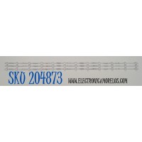 KIT DE LEDS ORIGINAL PARA TV VIZIO 3 PIEZAS / NUMERO DE PARTE 303GC550108CD / GC55D12-ZC42AG-03CD / B005P00107385A / 2300023190 / 70401-01873 / 240829BB03 / GC550M38 / PANEL BOEI550WQ1 / DISPLAY HV550QUB-F70 REV.2.0 / MODELO V4K55M-0804 LBVFV9GA