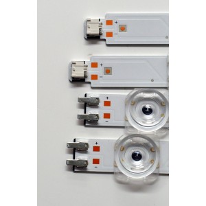 KIT DE LEDS ORIGINAL PARA TV SAMSUNG 4 PIEZAS / NUMERO DE PARTE BN96-58286A / BN96-58287A / LM41-01147A / LM41-01148A / L1_DU7K_E5_CFM_R10(1) / L1_DU7K_E5_CFM_L8(1) / PANEL CY-BD055HGXV2H / DISPLAY LC550EQC (SP)(A3) / MODELO UN55DU7200BXZA WB01