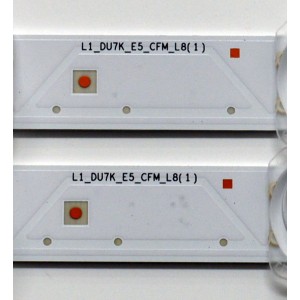 KIT DE LEDS ORIGINAL PARA TV SAMSUNG 4 PIEZAS / NUMERO DE PARTE BN96-58286A / BN96-58287A / LM41-01147A / LM41-01148A / L1_DU7K_E5_CFM_R10(1) / L1_DU7K_E5_CFM_L8(1) / PANEL CY-BD055HGXV2H / DISPLAY LC550EQC (SP)(A3) / MODELO UN55DU7200BXZA WB01
